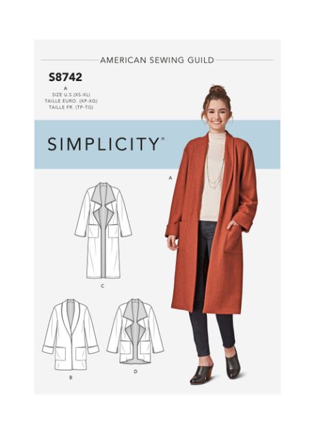 S8742A Pattern 8742 Women's Cardigan