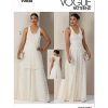 V2028 Misses’ Dress and Overdress