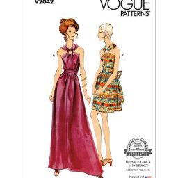V2042 Misses' Dress In Two Lengths