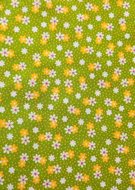 Rose & Hubble cotton poplin print "Buttercups & Daisies", green - Image 2