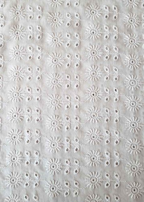 Embroidered voile, "Sunny Sunflower" - Image 2
