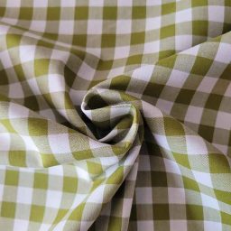 Yarn-dyed 100% cotton gingham, green