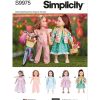 S9975 18" Doll Clothes by Elaine Heigl Designs