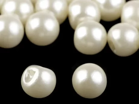 Faux Pearl Buttons, 12 mm (pack of 10)