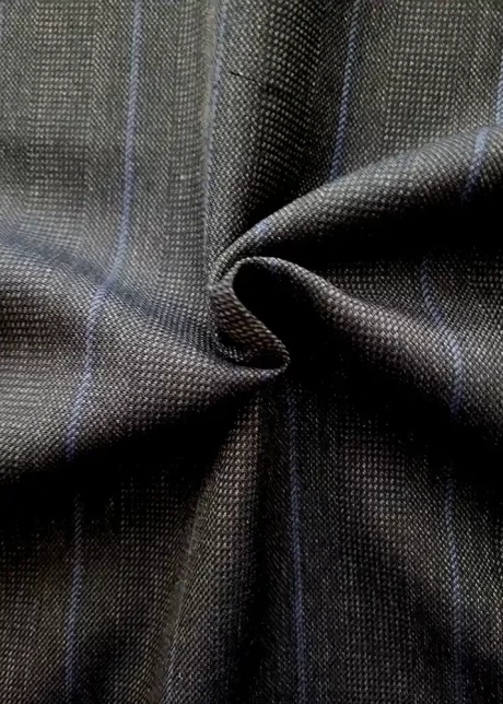 Poly mix decorative twill stripe (dark grey/blue)