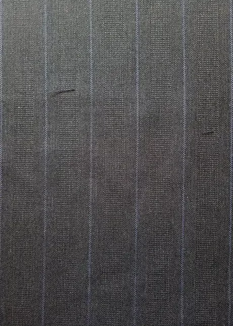 Poly mix decorative twill stripe (dark grey/blue) - Image 2