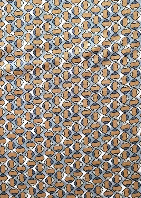 100% viscose pebble print (ochre/grey/ivory) - Image 2