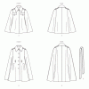 V2054 Misses' Capes and Belt