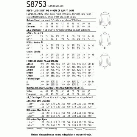 S8753 Men’s Classic, Modern and Slim Fit Shirt - Image 2