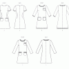 M8529 Misses' Dress with Sleeve Variations