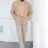 ME2105 Men's Knit Turtleneck and Cardigan by Norris Danta Ford