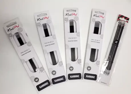 Knit Pro Karbonz double-ended knitting needles