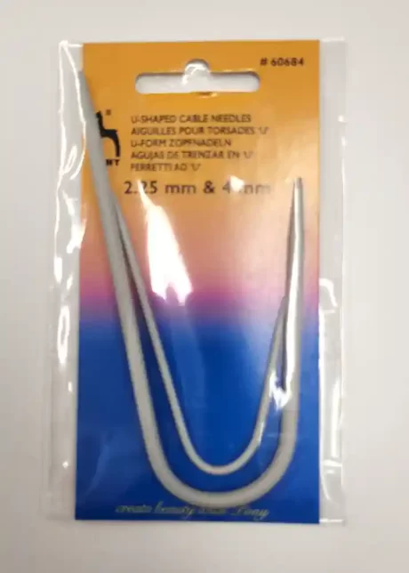 U-shaped cable knitting needles (2.25mm/4mm)