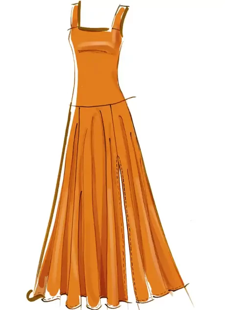 M8551 Misses' and Miss Petite Knit Dresses