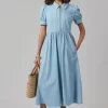 M8553 Misses' Dress with Sleeve and Length Variations