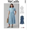 M8553 Misses' Dress with Sleeve and Length Variations