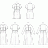 M8553 Misses' Dress with Sleeve and Length Variations