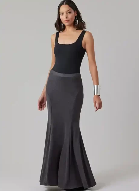 M8558 Misses' Knit Skirt in Three Lengths