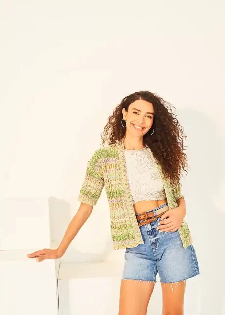 10129 Women's cardigans (Colour Burst DK) - Image 2