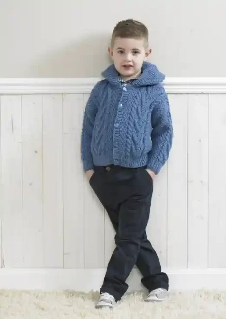 4174 Children's Aran pattern Jackets, Cap and Mittens (Special Aran) - Image 2