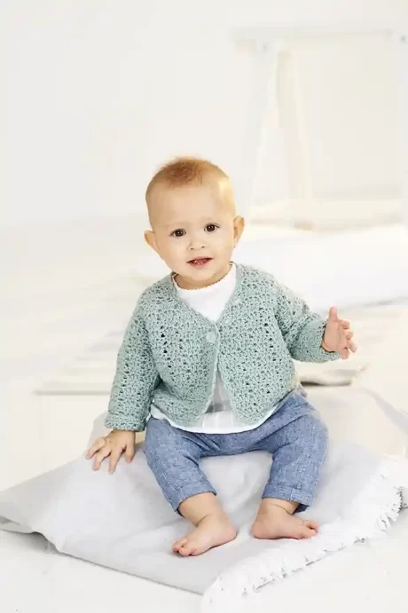 9532 Baby crochet cardigan (Bambino DK)