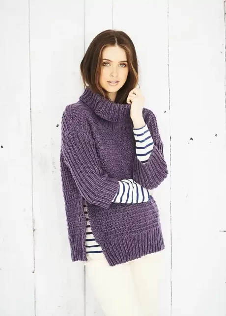 9694 Sweater and Poncho (Bellissima Chunky) - Image 2