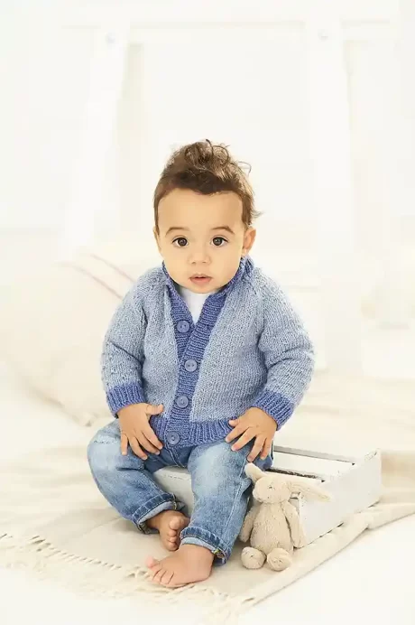 9758 Baby Easy Knit jackets (Bambino DK) - Image 2