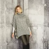 9807 Ladies Poncho and Sweater (Special XL Tweed) - Image 2