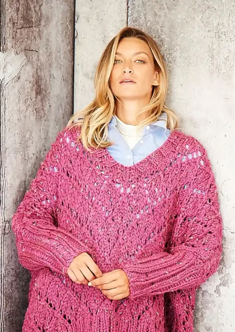 9807 Ladies Poncho and Sweater (Special XL Tweed)