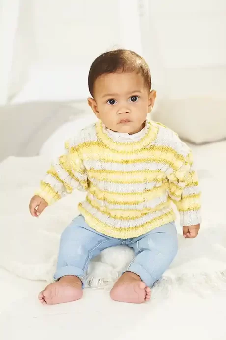 9841 Baby Easy Cable sweater and hoodie (Bambino Prints DK)
