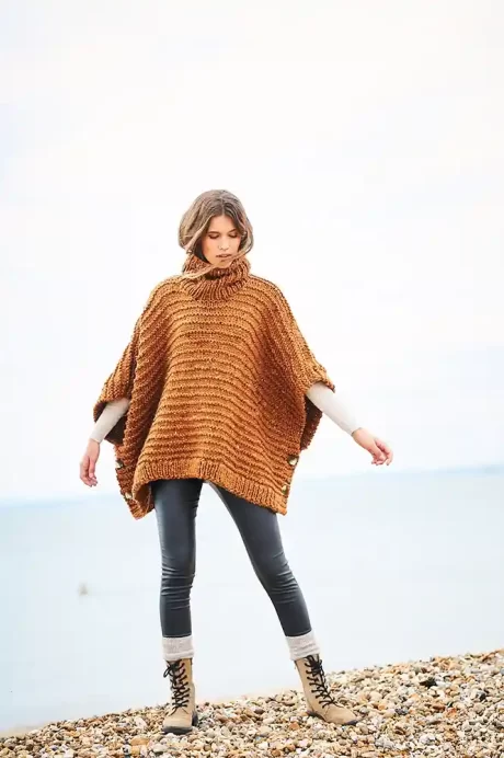 9884 Women's ponchos (Special XL Super Chunky)