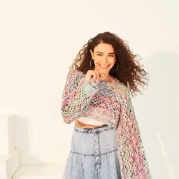 10133 Women's top and shrug (Colour Burst DK)