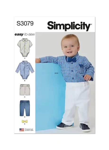 S3079  Babies' Bodysuits, Shorts and Pants
