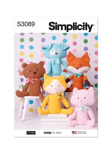 S3089 Plush Pets by Elaine Heigl Designs