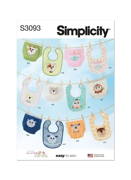 S3093 Babies' Bibs and Diaper Cover by Sew Sweet Chic by Susan Cousineau