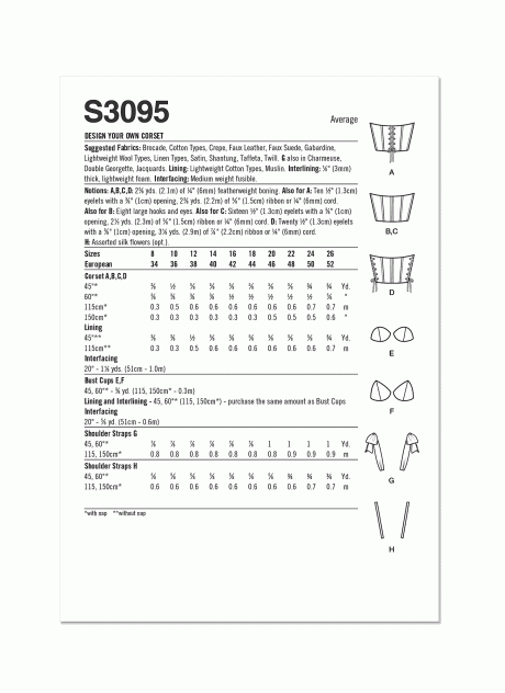 S3095 Design Your Own Corset