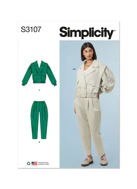 S3107 Misses' Jacket and Pants
