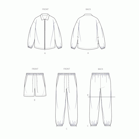 S3111 Unisex Jacket, Shorts and Pants