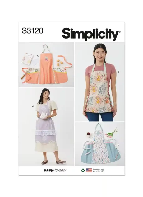 S3120 Misses' Apron in Two Lengths