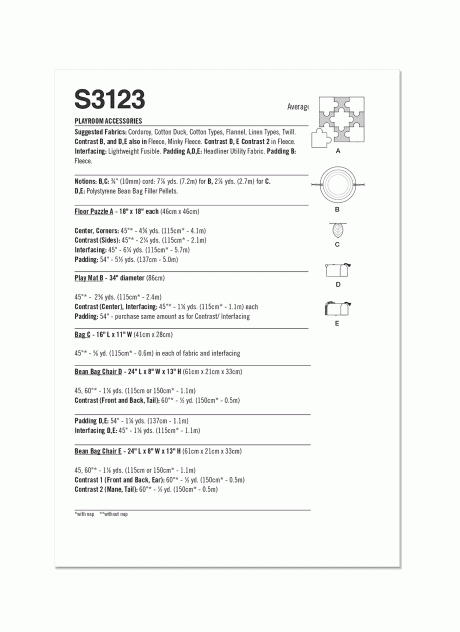 S3123 Playroom Accessories