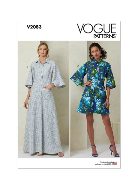 V2083 Misses' Dress in Two Lengths