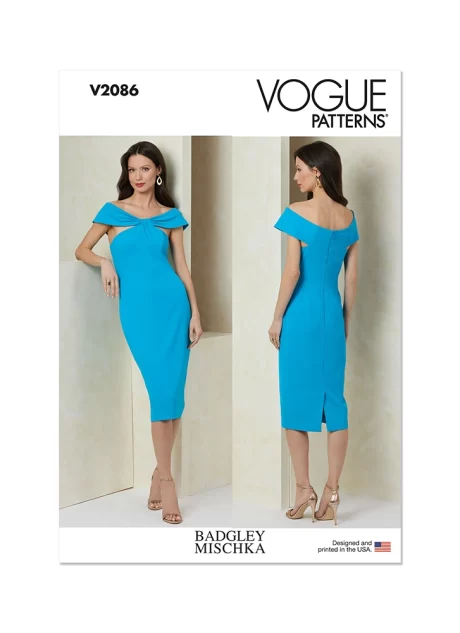 V2086 Misses' Dress by Badgley Mischka