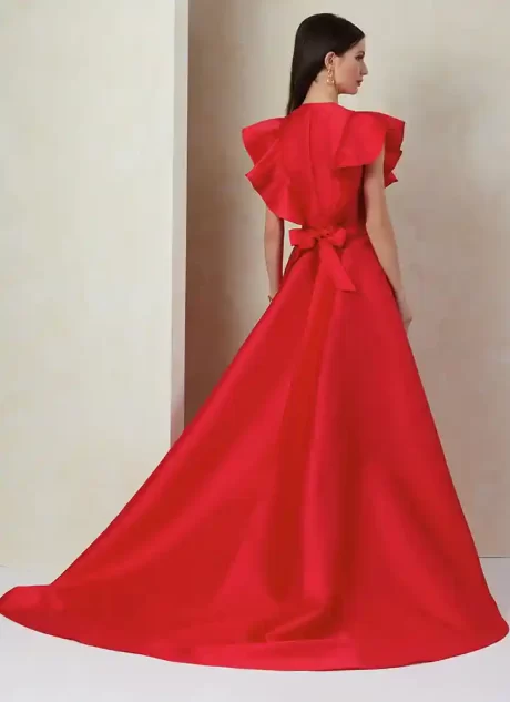 V2087 Misses' Dress with Sleeve and Length Variations