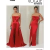 V2088 Misses' Dress and Overskirt