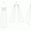 V2088 Misses' Dress and Overskirt