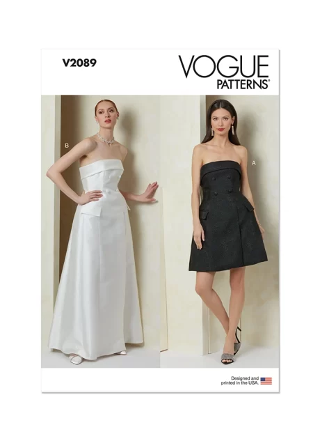 V2089 Misses' Dress in Two Lengths