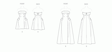 V2089 Misses' Dress in Two Lengths