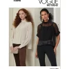 V2090 Misses' Top with Sleeve Variations