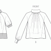 V2090 Misses' Top with Sleeve Variations