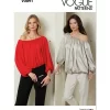 V2091 Misses' Top with Length Variations